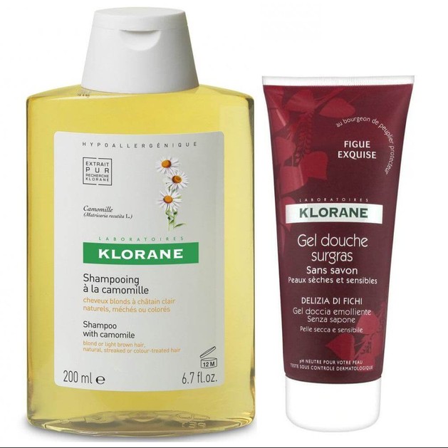 Klorane Πακέτο Προσφοράς Shampooing a la Camomille 400ml & Gel Douche Surgras Delizia di Fichi 200ml Klorane Πακέτο Προσφοράς Shampooing a la Camomille 400ml & Gel Douche Surgras Delizia di Fichi 200ml
