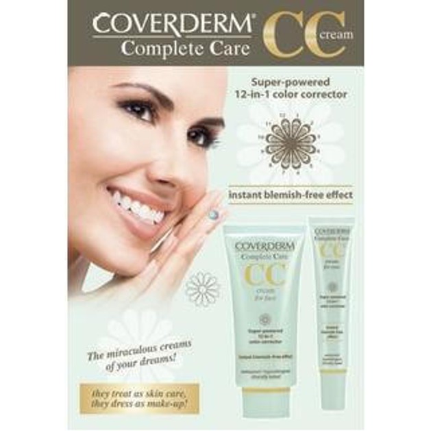 Coverderm Complete Care CC cream for face Spf25 40ml + ΔΩΡΟ CC cream for eyes Spf15 15ml απόχρωση light beige Coverderm Complete Care CC cream for face Spf25 40ml + ΔΩΡΟ CC cream for eyes Spf15 15ml απόχρωση light beige