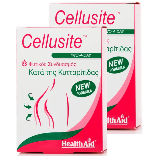 Health Aid Πακέτο Προσφοράς Cellusite Συμπλήρωμα Διατροφής για Λείο & Σφριγηλό Σώμα 2x60Tabs -50% στο 2ο Προϊόν Health Aid Πακέτο Προσφοράς Cellusite Συμπλήρωμα Διατροφής για Λείο & Σφριγηλό Σώμα 2x60Tabs -50% στο 2ο Προϊόν