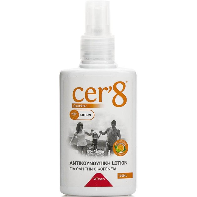 Vican Cer\'8 Αντικουνουπική Λοσιόν για Όλη την Οικογένεια με Άρωμα Κίτρο 100ml Vican Cer\'8 Αντικουνουπική Λοσιόν για Όλη την Οικογένεια με Άρωμα Κίτρο 100ml