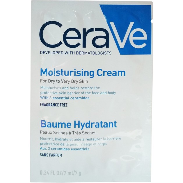 Δείγμα CeraVe Moisturising Cream Ενυδατική Κρέμα - Βάλσαμο Προσώπου & Σώματος για Ξηρή - Πολύ Ξηρή Επιδερμίδα 7ml Δείγμα CeraVe Moisturising Cream Ενυδατική Κρέμα - Βάλσαμο Προσώπου & Σώματος για Ξηρή - Πολύ Ξηρή Επιδερμίδα 7ml