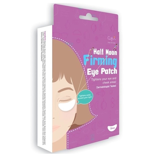 Cettua Half Moon Firming Eye Patch, Για τις Λεπτές Γραμμές Γύρω από τα Μάτια και τα Μάγουλα, 5 επιθέματα Cettua Half Moon Firming Eye Patch, Για τις Λεπτές Γραμμές Γύρω από τα Μάτια και τα Μάγουλα, 5 επιθέματα
