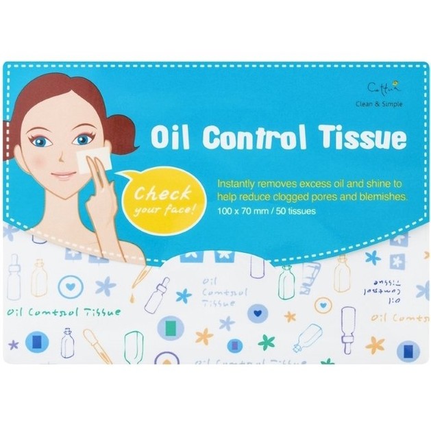 Vican Cettua & Oil Control Tissue, Μαντηλάκια που Απορροφούν την Λιπαρότητα και Μειώνουν τους Φραγμένους πόρους 50τμχ Vican Cettua & Oil Control Tissue, Μαντηλάκια που Απορροφούν την Λιπαρότητα και Μειώνουν τους Φραγμένους πόρους 50τμχ