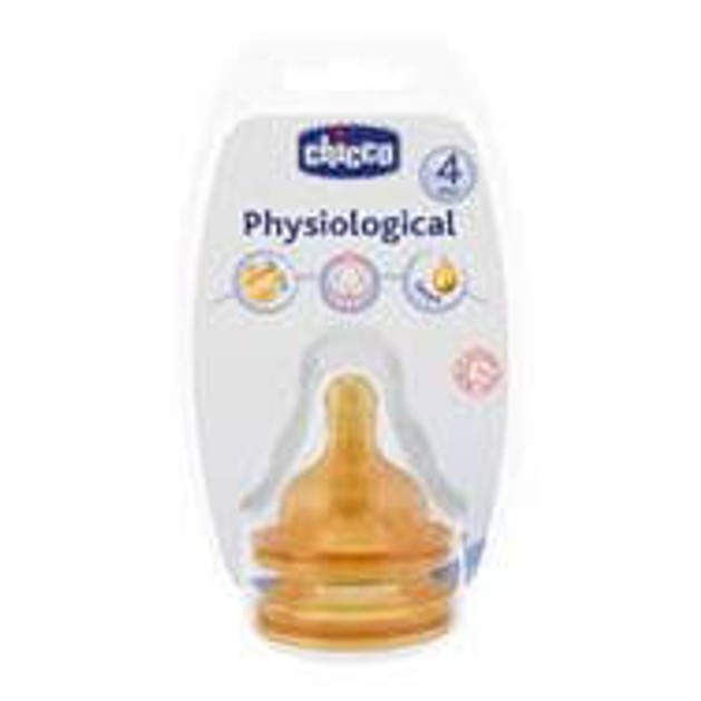 Chicco Θηλή Καουτσούκ 4m+ Chicco Θηλή Καουτσούκ 4m+