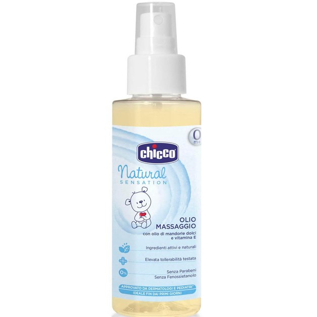 Chicco Natural Sensation Massage Oil 150ml Chicco Natural Sensation Massage Oil 150ml