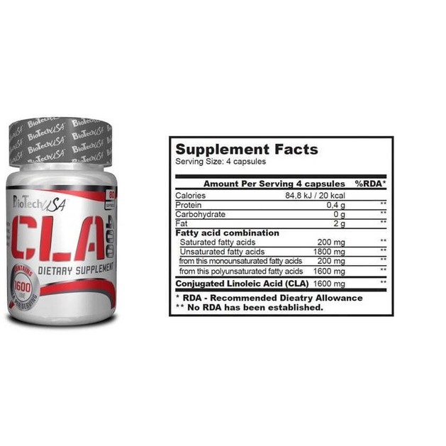 Biotech Usa Cla 400 Μείωση Των Λιπαρών Κυττάρων 90 softgels Biotech Usa Cla 400 Μείωση Των Λιπαρών Κυττάρων 90 softgels
