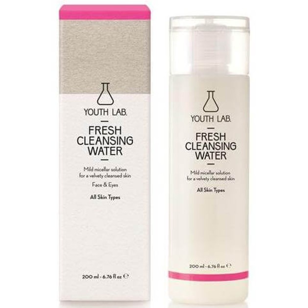 Youth Lab Fresh Cleansing Water All Skin Types Ήπιο Διάλυμα Καθαρισμού Πρόσωπο-Μάτια, για Καθαρή, Μεταξένια Επιδερμίδα 200ml Youth Lab Fresh Cleansing Water All Skin Types Ήπιο Διάλυμα Καθαρισμού Πρόσωπο-Μάτια, για Καθαρή, Μεταξένια Επιδερμίδα 200ml