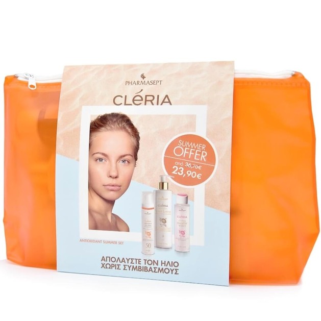 Pharmasept Cleria Πακέτο Προσφοράς Antioxidant Summer Kit Sun Cream Spf50 50ml, Hydrating Lotion 300ml & Micellar Water 100ml Pharmasept Cleria Πακέτο Προσφοράς Antioxidant Summer Kit Sun Cream Spf50 50ml, Hydrating Lotion 300ml & Micellar Water 100ml