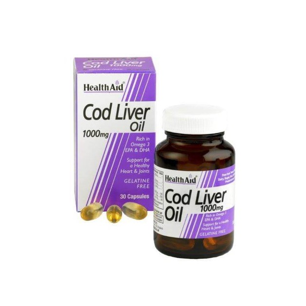 Health Aid Cod Liver Oil 1000mg 30caps Health Aid Cod Liver Oil 1000mg 30caps