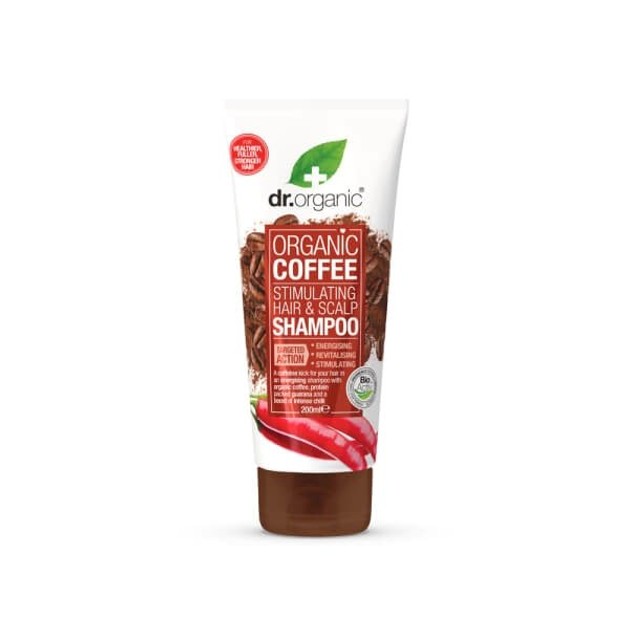 Dr. Organic Coffee Stimulating Hair & Scalp Shampoo Τονωτικό Σαμπουάν 200ml Dr. Organic Coffee Stimulating Hair & Scalp Shampoo Τονωτικό Σαμπουάν 200ml