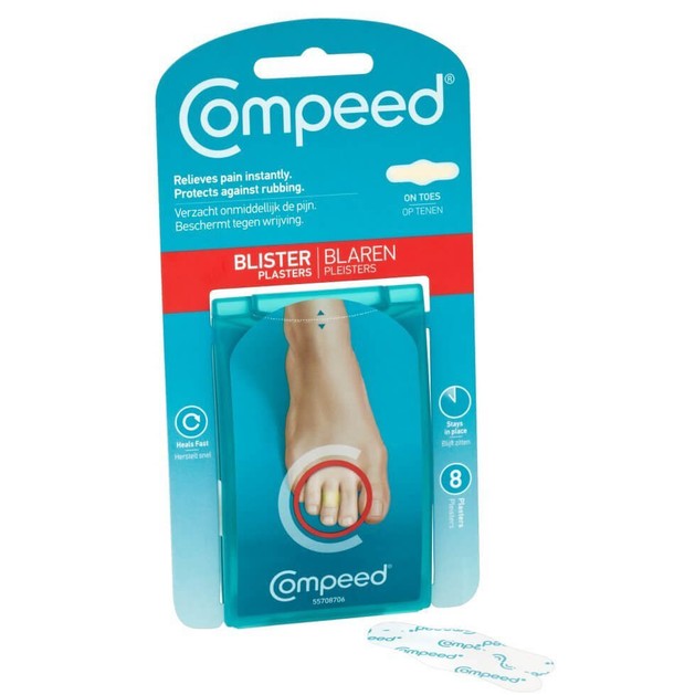 Compeed Blister Medium Μεσαία Επιθέματα για Φουσκάλες στα Δάχτυλα των Ποδιών 8 Τεμάχια Compeed Blister Medium Μεσαία Επιθέματα για Φουσκάλες στα Δάχτυλα των Ποδιών 8 Τεμάχια