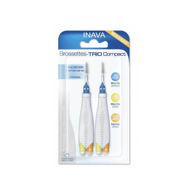 Elgydium Trio Compact 2 Μεσοδόντια Βουρτσάκια Μικτά Μικρά Elgydium Trio Compact 2 Μεσοδόντια Βουρτσάκια Μικτά Μικρά