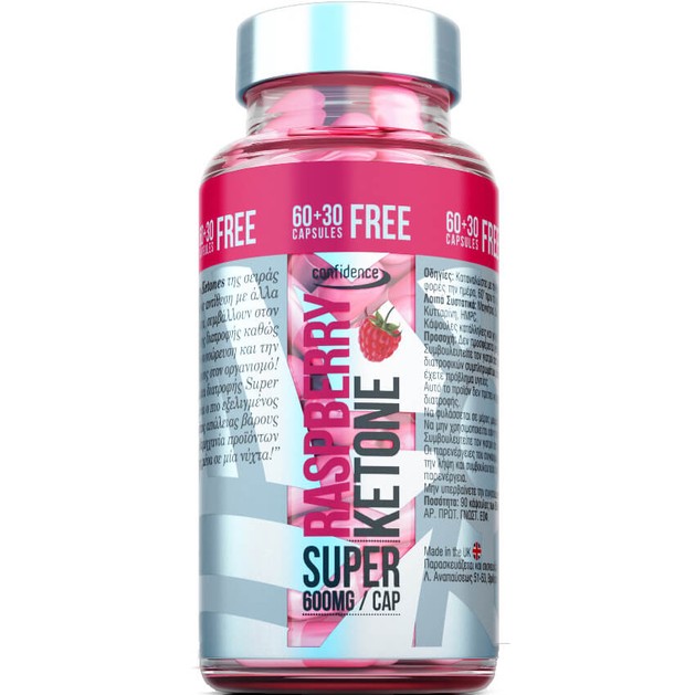 Confidence Super Raspberry Ketone 600mg 90caps Confidence Super Raspberry Ketone 600mg 90caps