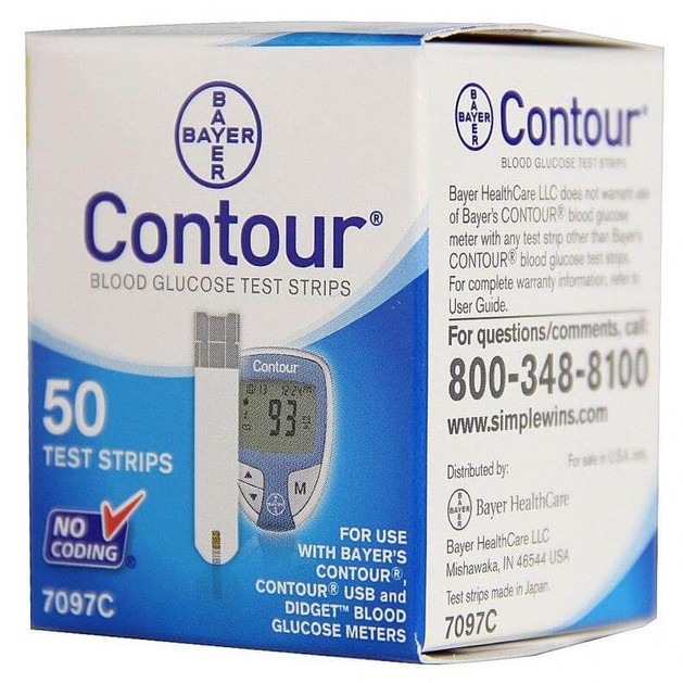 Bayer Ascensia Contour Strips Ταινίες Μέτρησης Σακχάρου 50 τεμάχια Bayer Ascensia Contour Strips Ταινίες Μέτρησης Σακχάρου 50 τεμάχια