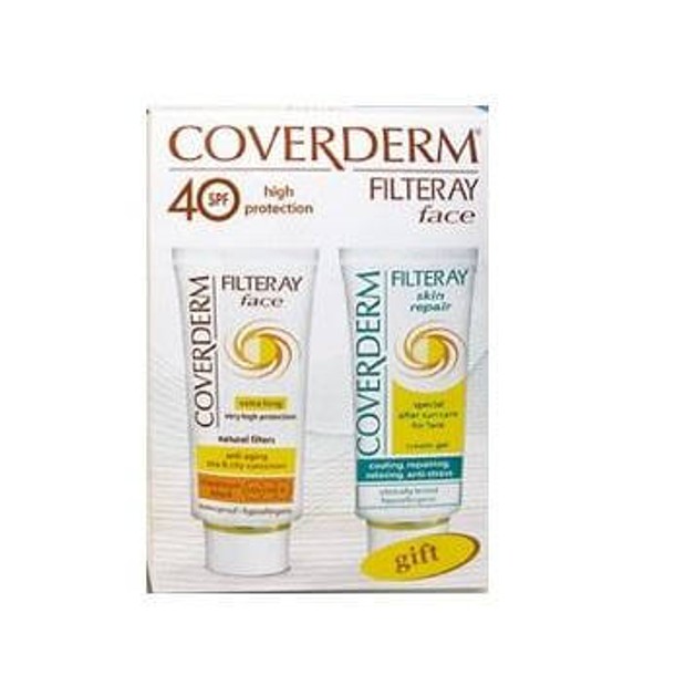 Coverderm Filteray Face Spf40 και Δώρο After Sun 2x50ml Coverderm Filteray Face Spf40 και Δώρο After Sun 2x50ml