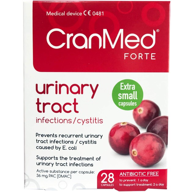 Cranmed Forte Urinary Tract για την Πρόληψη των Υποτροπιάζουσων Λοιμώξεων του Ουροποιητικού Συστήματος 28caps Cranmed Forte Urinary Tract για την Πρόληψη των Υποτροπιάζουσων Λοιμώξεων του Ουροποιητικού Συστήματος 28caps