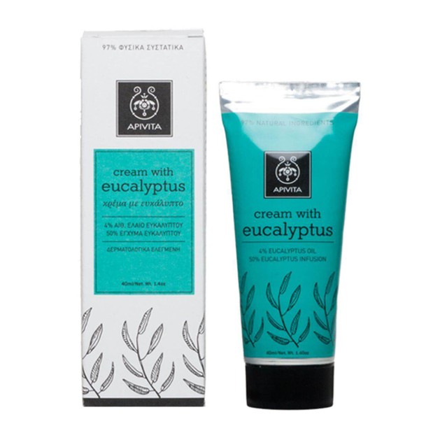Apivita Herbal Cream With Eucalyptus 40ml Apivita Herbal Cream With Eucalyptus 40ml