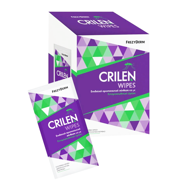 Frezyderm Crilen Wipes Εντομοαπωθητικά Υγρά Μαντηλάκια 20τμχ Frezyderm Crilen Wipes Εντομοαπωθητικά Υγρά Μαντηλάκια 20τμχ