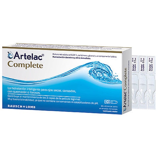 Bausch & Lomb Artelac Complete Λιπαντικό Οφθαλμικό Διάλυμα 30 Μονοδόσεις x 0.5ml Bausch & Lomb Artelac Complete Λιπαντικό Οφθαλμικό Διάλυμα 30 Μονοδόσεις x 0.5ml