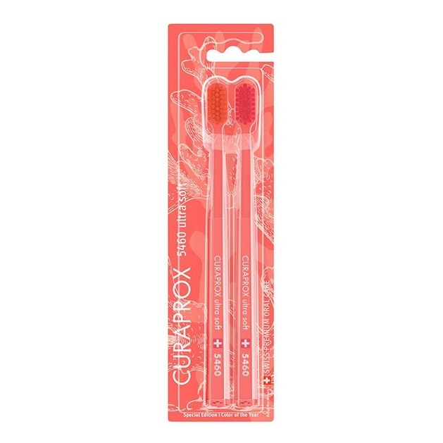 Curaprox Cs 5460 Ultra Soft Coral Edition Οδοντόβουρτσα με Πολύ Απαλές και Ανθεκτικές Ίνες 2 Τεμάχια Curaprox Cs 5460 Ultra Soft Coral Edition Οδοντόβουρτσα με Πολύ Απαλές και Ανθεκτικές Ίνες 2 Τεμάχια