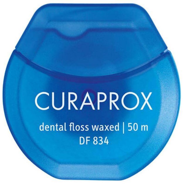 Curaprox DF 834 Dental Floss Waxed Οδοντικό Νήμα Κερωμένο με Γεύση Μέντας 50 Μέτρα Curaprox DF 834 Dental Floss Waxed Οδοντικό Νήμα Κερωμένο με Γεύση Μέντας 50 Μέτρα