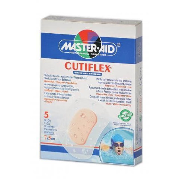 Master Aid Cutiflex Αποστειρωμένη, Αυτοκόλλητη, Δερμοαναπλαστική, Αδιάβροχη Γάζα 3Τεμάχια Master Aid Cutiflex Αποστειρωμένη, Αυτοκόλλητη, Δερμοαναπλαστική, Αδιάβροχη Γάζα 3Τεμάχια