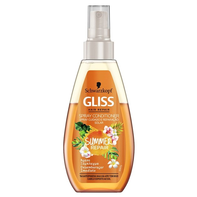 Schwarzkopf Gliss Treatment Spray Conditioner Summer Repair για Ταλαιπωρημένα Μαλλιά Από τον Ήλιο 150ml Schwarzkopf Gliss Treatment Spray Conditioner Summer Repair για Ταλαιπωρημένα Μαλλιά Από τον Ήλιο 150ml