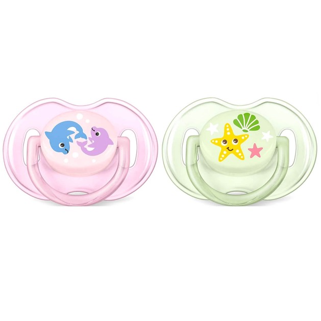 Avent Πιπίλες Σιλικόνης Classic 0-6m Sea World για Κορίτσι 2τμχ SCF169/36 Avent Πιπίλες Σιλικόνης Classic 0-6m Sea World για Κορίτσι 2τμχ SCF169/36