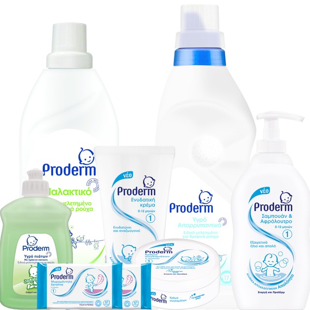 Proderm Πακέτο Προσφοράς Πλήρες Σετ Βρεφικής Φροντίδας & Περιποίησης Proderm Πακέτο Προσφοράς Πλήρες Σετ Βρεφικής Φροντίδας & Περιποίησης
