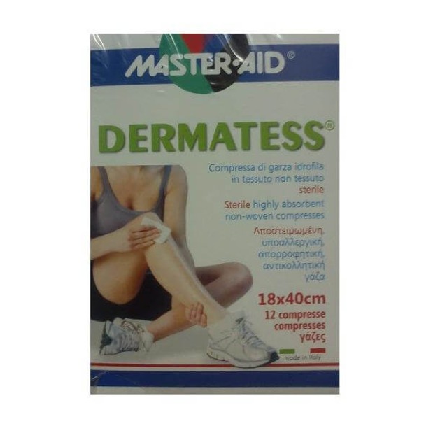Master Aid Dermatess Αντικολλητικές Γάζες 18x40 12τεμ. Master Aid Dermatess Αντικολλητικές Γάζες 18x40 12τεμ.