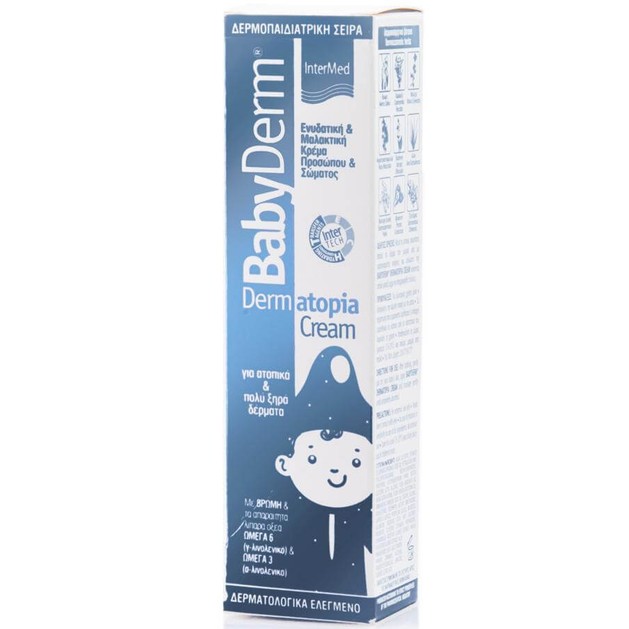 Babyderm Dermatopia Cream Ενυδατική & Μαλακτική Κρέμα Προσώπου Σώματος για Ατοπικά & Πολύ Ξηρά Δέρματα 125ml Babyderm Dermatopia Cream Ενυδατική & Μαλακτική Κρέμα Προσώπου Σώματος για Ατοπικά & Πολύ Ξηρά Δέρματα 125ml