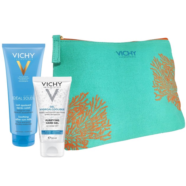 Δώρο Vichy Πακέτο Παραλίας Summer Pouch 2021, 1 Τεμάχιο & Ideal Soleil AfterSun 100ml & Gel Hydro-Alcoolique Hand Gel 50ml Δώρο Vichy Πακέτο Παραλίας Summer Pouch 2021, 1 Τεμάχιο & Ideal Soleil AfterSun 100ml & Gel Hydro-Alcoolique Hand Gel 50ml