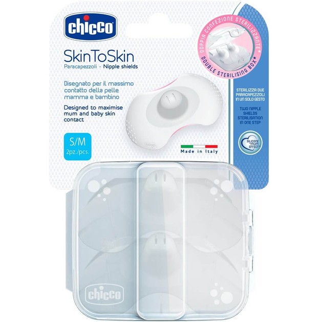 Chicco Skin to Skin Δίσκοι Στήθους Σιλικόνης S/M 2τμχ Chicco Skin to Skin Δίσκοι Στήθους Σιλικόνης S/M 2τμχ