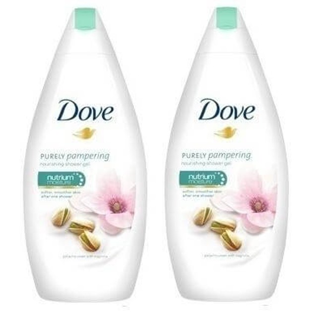 Dove Purely Pampering Pistachio & Magnolia Αναζωογωνητικό Αφρόλουτρο με Άρωμα Μανόλιας, 2 x 750ml 1+1 Δώρο Dove Purely Pampering Pistachio & Magnolia Αναζωογωνητικό Αφρόλουτρο με Άρωμα Μανόλιας, 2 x 750ml 1+1 Δώρο