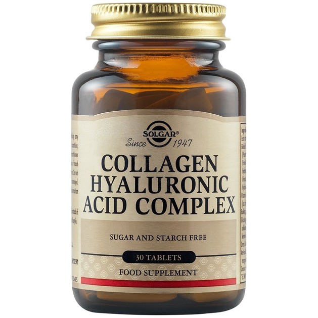 Solgar Collagen Hyaluronic Acid Complex Συμπλήρωμα Διατροφής Κολλαγόνου σε Συνδυασμό με Υαλουρονικό Οξύ 30tabs Solgar Collagen Hyaluronic Acid Complex Συμπλήρωμα Διατροφής Κολλαγόνου σε Συνδυασμό με Υαλουρονικό Οξύ 30tabs
