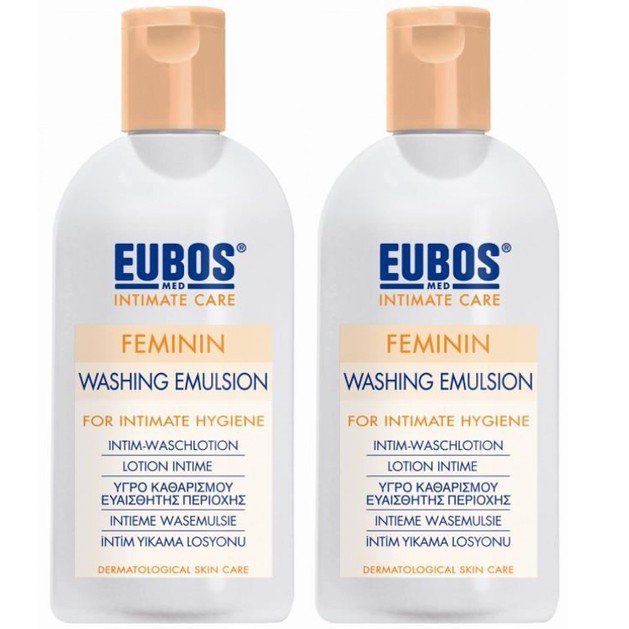 Eubos Feminin Liquid Washing Emulsion Απαλό Υγρό για τον Καθημερινό Καθαρισμό και την Περιποίηση της Ευαίσθητης Περιοχής 2x200ml Eubos Feminin Liquid Washing Emulsion Απαλό Υγρό για τον Καθημερινό Καθαρισμό και την Περιποίηση της Ευαίσθητης Περιοχής 2x200ml