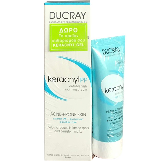 Πακέτο Προσφοράς Keracnyl PP Anti-Blemish Soothing Cream 30ml & Δώρο Gel 40ml - Ducray Πακέτο Προσφοράς Keracnyl PP Anti-Blemish Soothing Cream 30ml & Δώρο Gel 40ml - Ducray