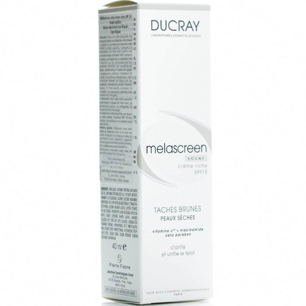 Ducray Melascreen Eclat Creme Rich Spf15, 40ml Ducray Melascreen Eclat Creme Rich Spf15, 40ml