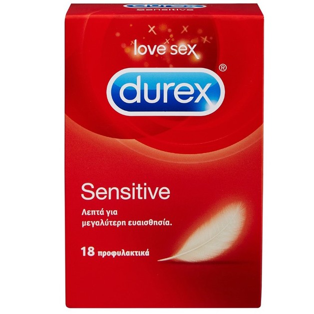 Durex Sensitive 18 Τεμάχια Durex Sensitive 18 Τεμάχια