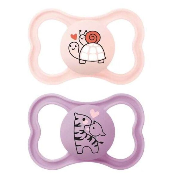 Mam Supreme Silicone Soother 6-16m Κωδ 245S 2 Τεμάχια - Ροζ/ Μωβ Mam Supreme Silicone Soother 6-16m Κωδ 245S 2 Τεμάχια - Ροζ/ Μωβ