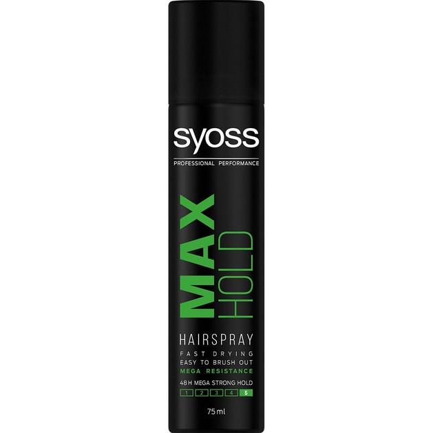 Syoss Hairspray Max Hold Επαγγελματικό Πολύ Δυνατό Κράτημα στα Μαλλιά & Styling Μεγάλης Διάρκειας 75ml Syoss Hairspray Max Hold Επαγγελματικό Πολύ Δυνατό Κράτημα στα Μαλλιά & Styling Μεγάλης Διάρκειας 75ml