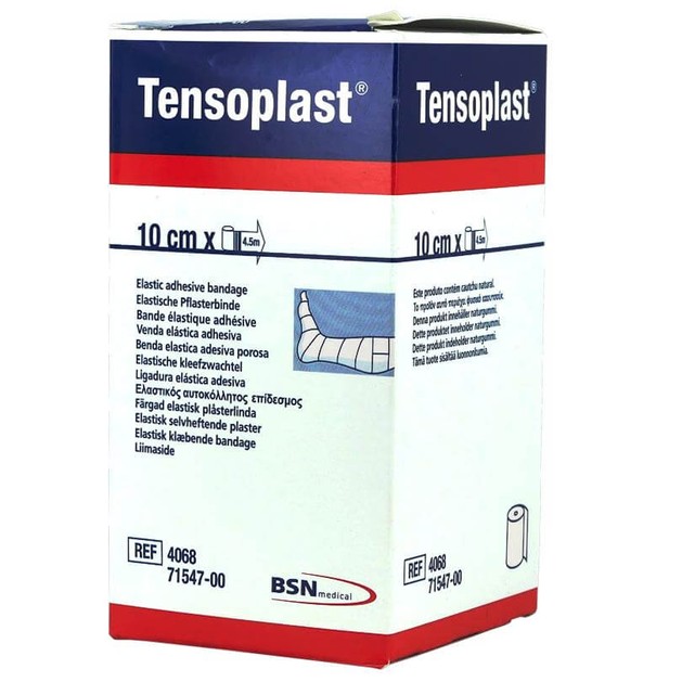 Tensoplast Ελαστικός Αυτοκόλλητος Επίδεσμος 10cm x 4,5m Tensoplast Ελαστικός Αυτοκόλλητος Επίδεσμος 10cm x 4,5m