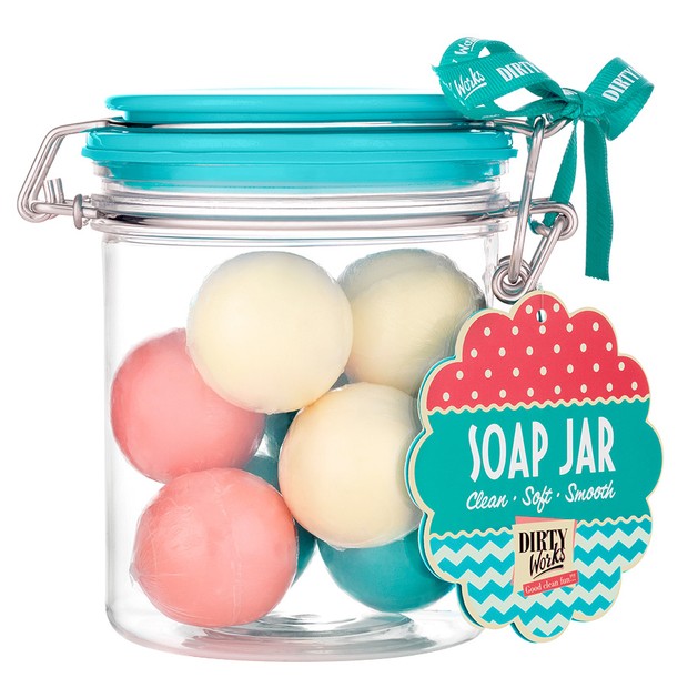 Dirty Works Soap Jar Σαπούνια Μπάνιου σε Βάζο 8x25gr Dirty Works Soap Jar Σαπούνια Μπάνιου σε Βάζο 8x25gr