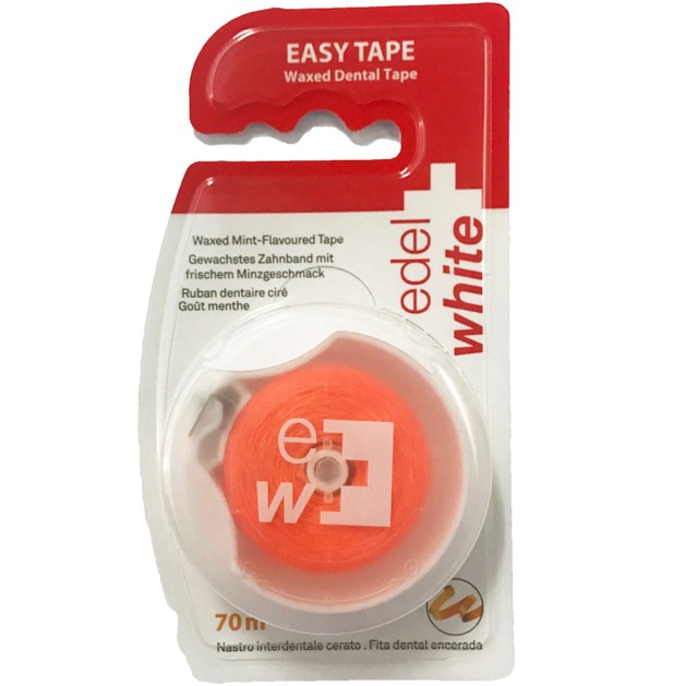 Edel White Easy Tape Κερωμένη Οδοντική Ταινία 70m Edel White Easy Tape Κερωμένη Οδοντική Ταινία 70m