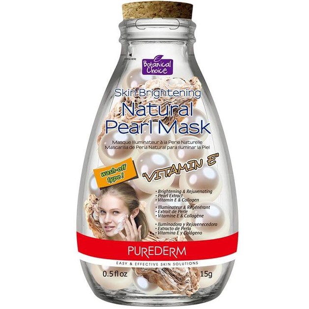 Vican Purederm Skin Brightening Natural Pearl Mask With Vitamin E 15gr Vican Purederm Skin Brightening Natural Pearl Mask With Vitamin E 15gr