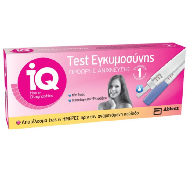 Abbott IQ Home Test Εγκυμοσύνης -Πρόωρης Ανίχνευσης Μονό/Διπλό Abbott IQ Home Test Εγκυμοσύνης -Πρόωρης Ανίχνευσης Μονό/Διπλό