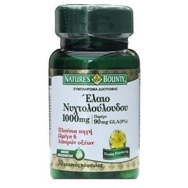 Nature\'s Bounty Evening Primrose Oil 1000mg Έλαιο Νυχτολούλουδου 30caps Nature\'s Bounty Evening Primrose Oil 1000mg Έλαιο Νυχτολούλουδου 30caps