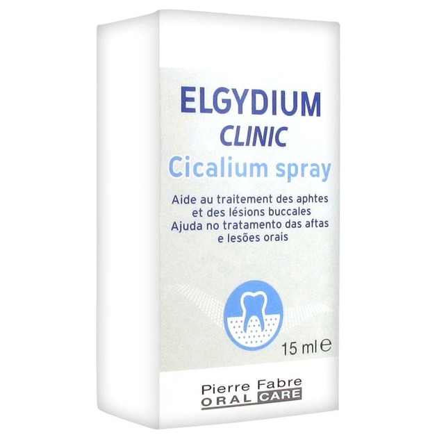Elgydium Clinic Cicalium Spray για Άφθες και Στοματικές Βλάβες 15ml Elgydium Clinic Cicalium Spray για Άφθες και Στοματικές Βλάβες 15ml