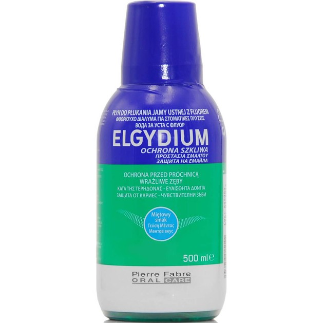 Elgydium Fluoride Mouthwash Στοματικό Διάλυμα για Ευαίσθητα Δόντια με Γεύση Μέντας 500ml Elgydium Fluoride Mouthwash Στοματικό Διάλυμα για Ευαίσθητα Δόντια με Γεύση Μέντας 500ml