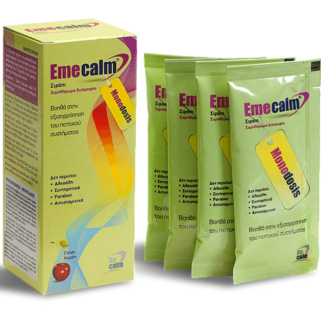 Emecalm Monodosis Η Μόνη Φυσική Λύση για τη Ναυτία & τον Εμετό σε Ατομική Συσκευασία Τσέπης 6x10ml Emecalm Monodosis Η Μόνη Φυσική Λύση για τη Ναυτία & τον Εμετό σε Ατομική Συσκευασία Τσέπης 6x10ml